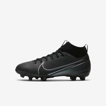 Nike Jr. Mercurial Superfly 7 Academy MG - Nagyobb Gyerek Focicipő - Fekete/Fekete